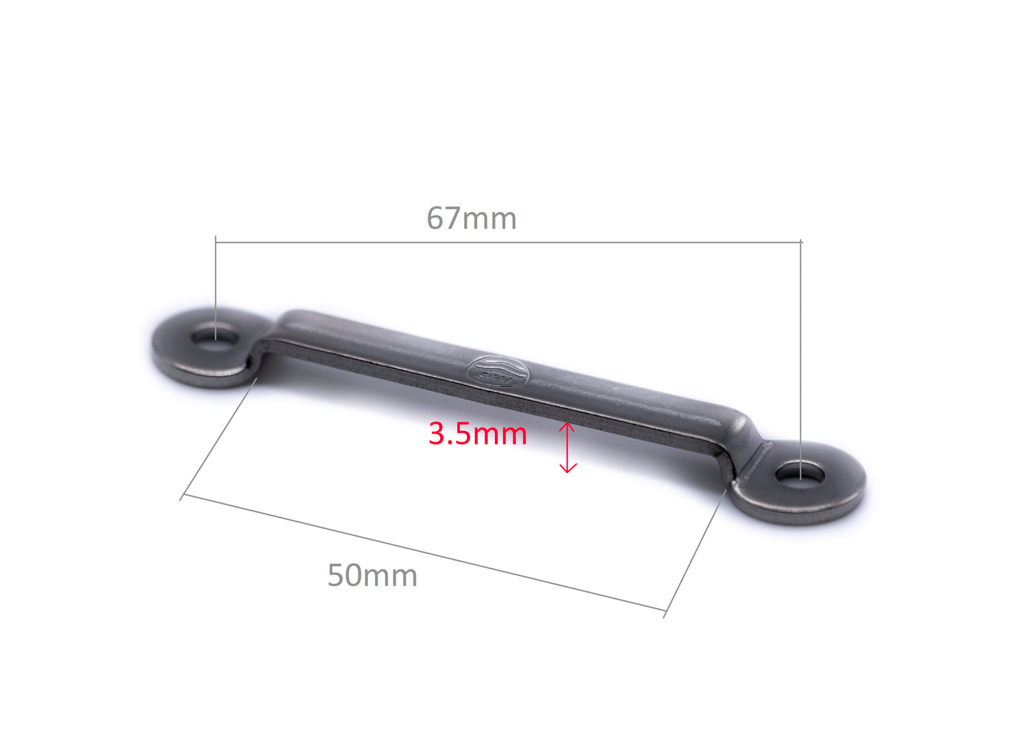 Stainless steel 25mm 50mm webbing bridge boat sprayhood footmans jackstay loop