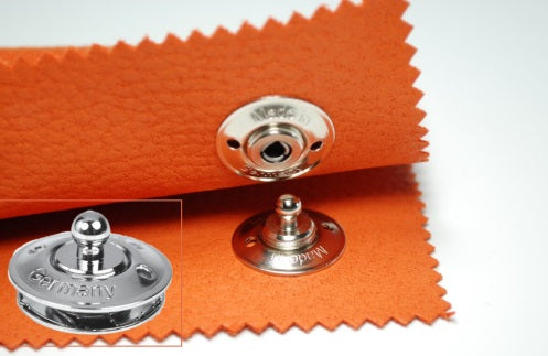Loxx fastener upper part large cap brass chrome plated