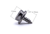 Canvas to deck press snap fastener kit 316 A4 stainless steel marine grade 5/8" screw stud