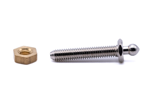 Tenax fastener button and long threaded stud set