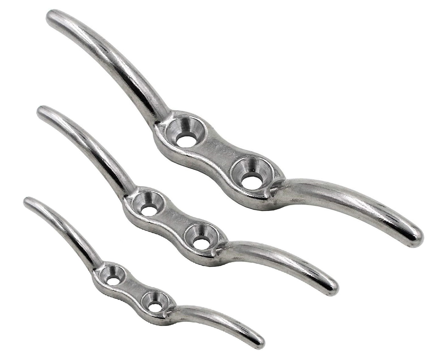 Flag halyard rope cleat marine grade stainless steel A4 316