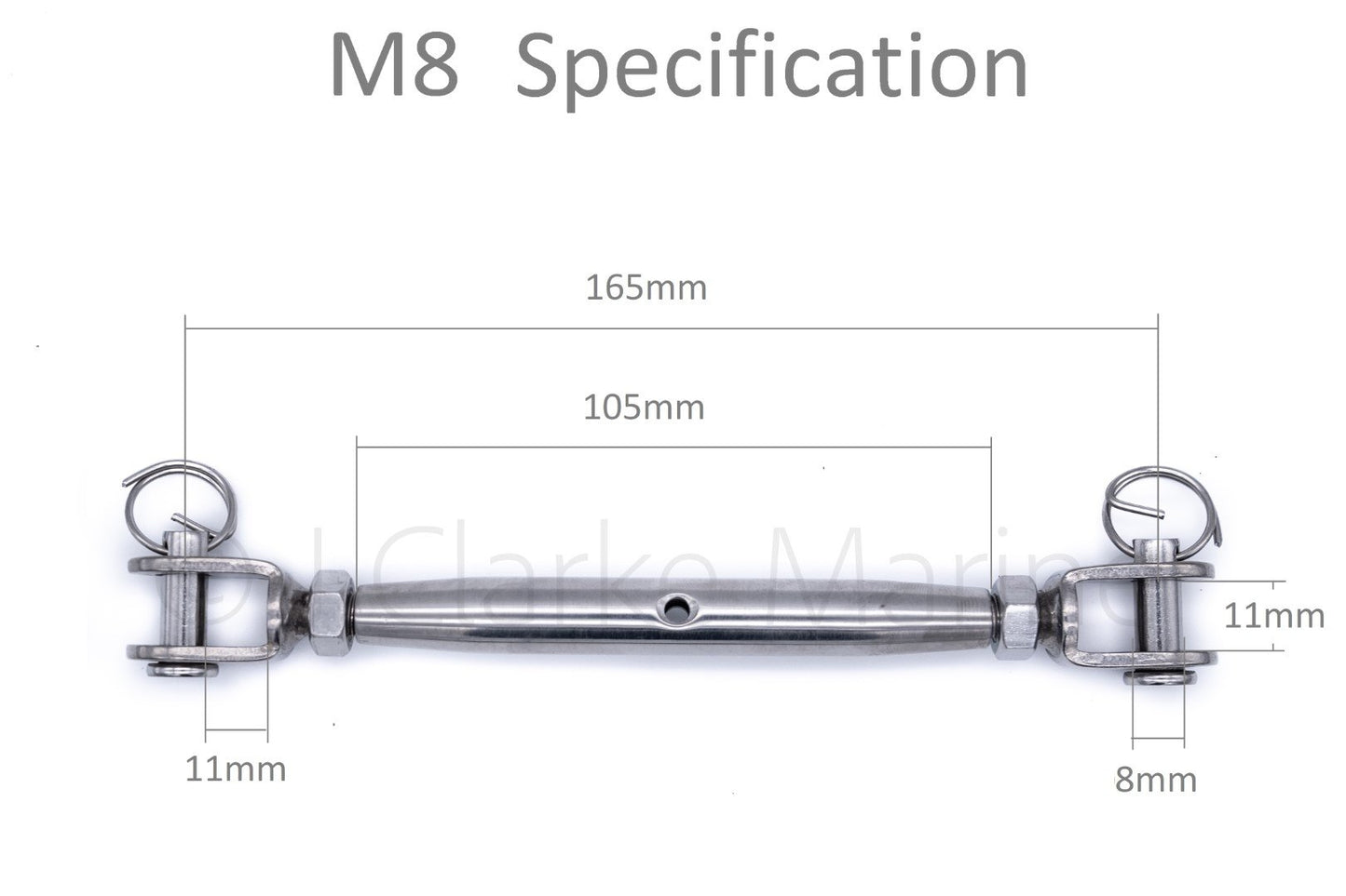 316 A4 marine grade stainless steel closed body turnbuckle rigging screws M5 M6 M8 5mm 6mm 8mm
