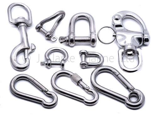 Cararbiners and shackles