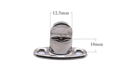 Standard Turnbutton 10mm 2 hole base stud