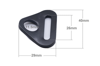 Cranked anchor plate in stainless steel 25mm and 50mm