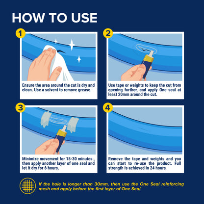 One Seal inflatable puncture repair kit