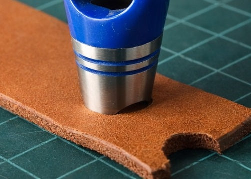 Arc leather hollow wad hole punch eyelet cutter tool Din7200