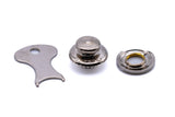 Tenax fastener button and nut c/w key Made in England
