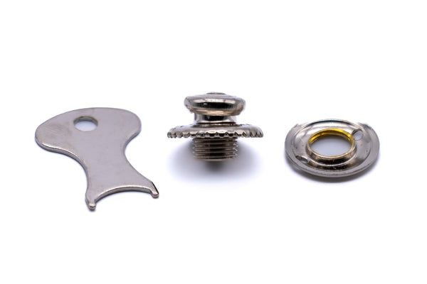 Tenax fastener button and nut c/w key Made in England