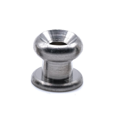Stainless steel lacing button slimline