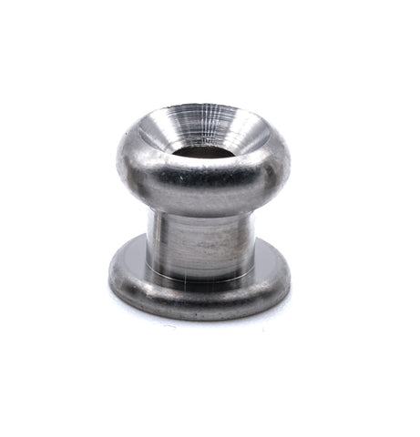 Stainless steel lacing button slimline