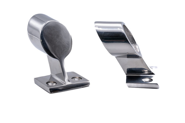 Bimini handrail rail stanchion fitting stainless steel 316 A4 22mm 25mm