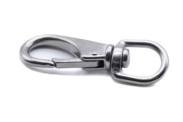 Swivel eye bolt spring snap hook marine grade A4 316 stainless steel