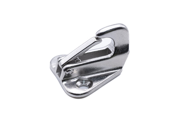 Stainless steel fender spring hook with catch 316 A4 marine grade