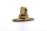 Solid brass gilt turnbutton fastener 2 hole base 6mm (standard height)