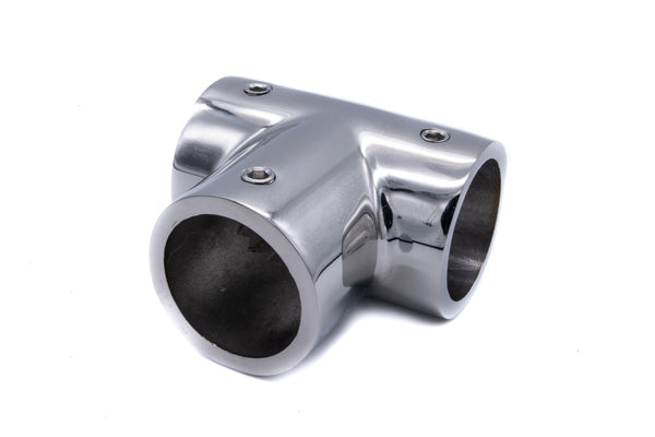 Heavy duty Tee rail fitting made from 316 A4 stainless steel marine grade