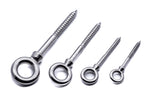 Woodscrew eye bolt - Marine grade stainless steel 316 A4 8mm 10mm 6mm 5mm 50mm 60mm 80mm 100mm