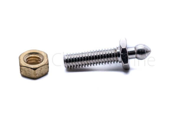 Tenax fastener button and medium 2BA threaded stud set