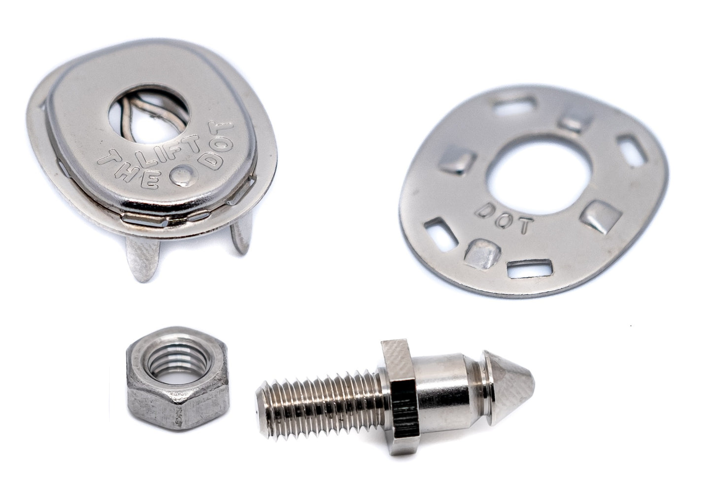 Lift the Dot Fastener Set – Socket, Washer & M5 × 10mm Threaded Stud