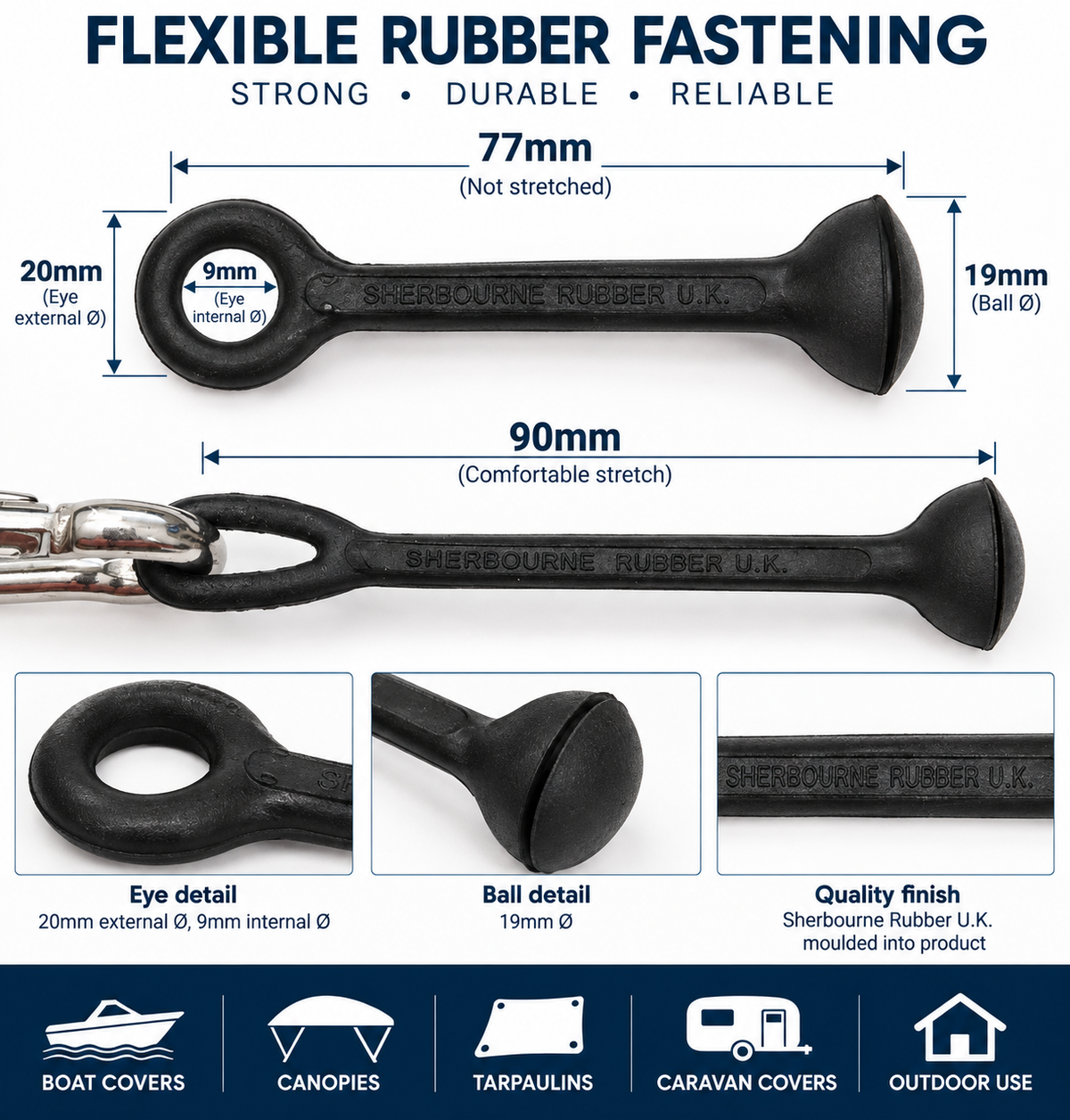 Sherborne rubber guy 77mm