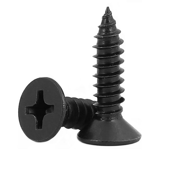 Military black stainless steel self taping screws din 9782 zinc coated