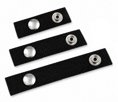 Boat Canopy Snap Extender Straps - Durable DOT 316 A4 Stainless Steel - Black UV Webbing