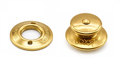 Loxx fastener upper part large cap Solid Brass