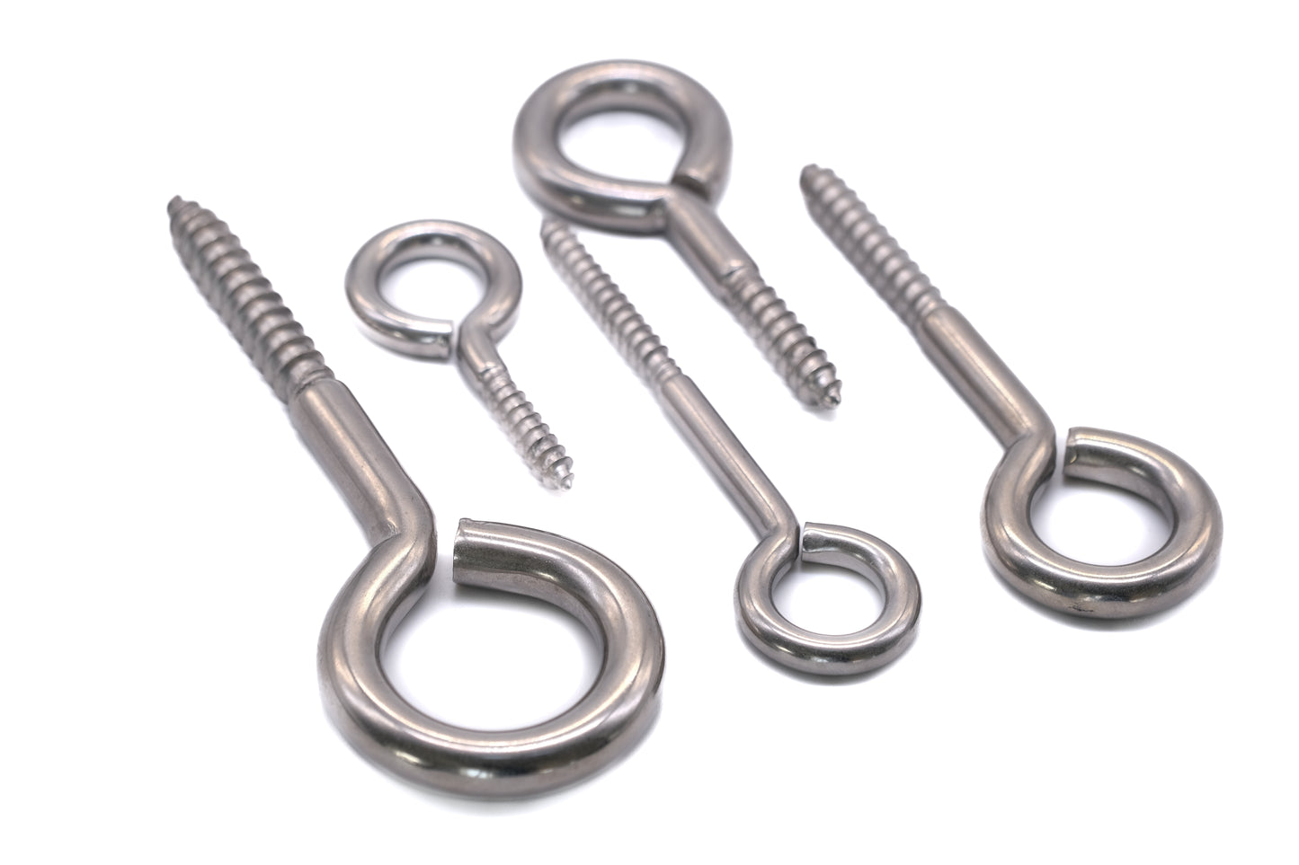 Stainless steel vine eye wood screw A4 316 Marine grade trellis plants training