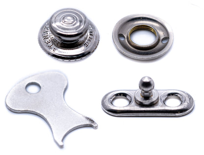 Tenax fastener button and 2 hole base set