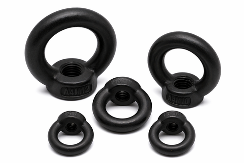 Matte black eye nut - Marine grade stainless steel 316 A4 (Copy)