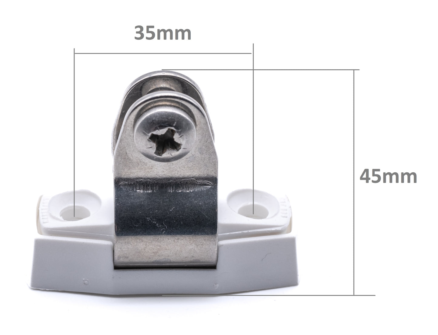 Bimini pivot deck hinge boat cover canopy sprayhood tubing fitting