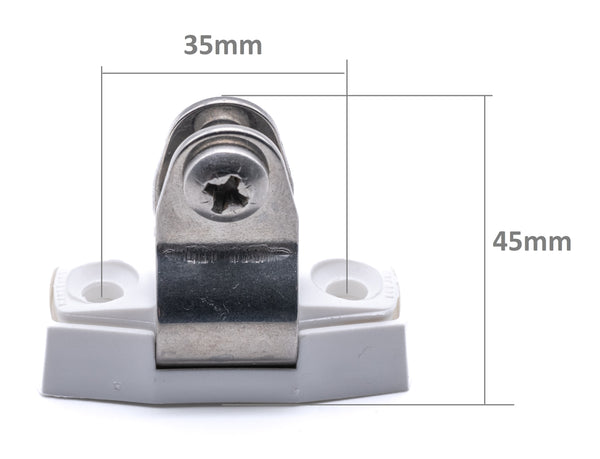 Bimini pivot deck hinge boat cover canopy sprayhood tubing fitting