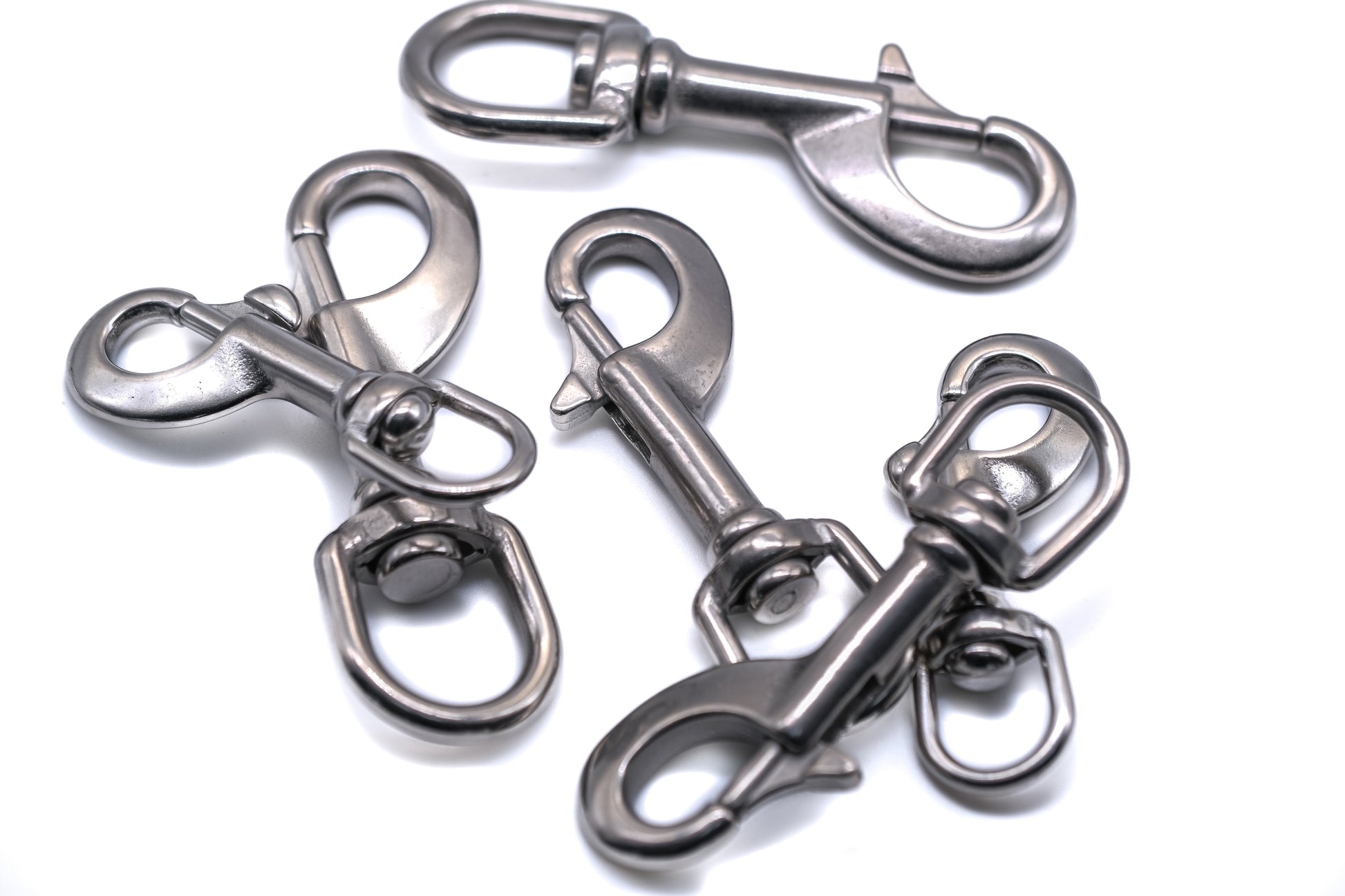 Dog lead trigger snap hook collar harness stainless steel non rust 316 A4 marine grade