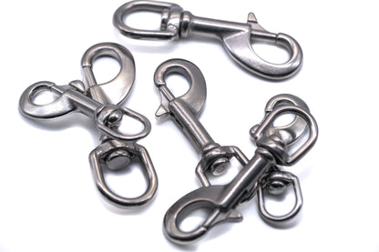 Dog lead trigger snap hook collar harness stainless steel non rust 316 A4 marine grade