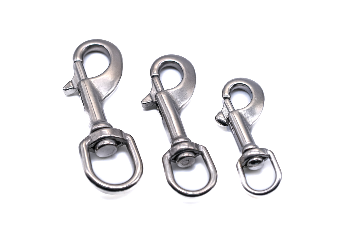 Dog lead trigger snap hook collar harness stainless steel non rust 316 A4 marine grade