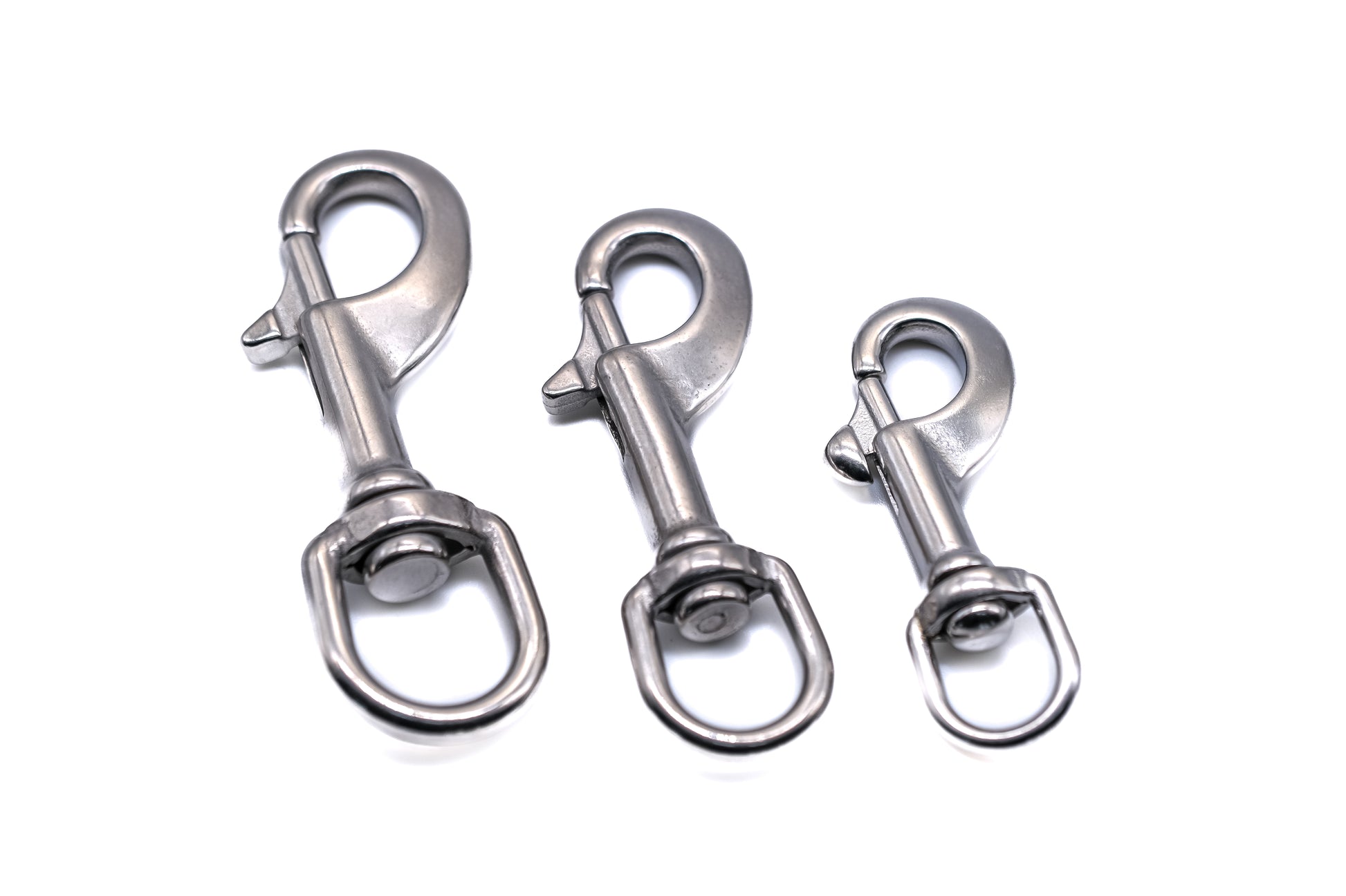 Dog lead trigger snap hook collar harness stainless steel non rust 316 A4 marine grade