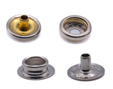 Durable DOT press snap fastener kit brass nickel plated canvas to canvas