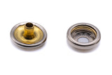 Durable DOT press snap fastener kit brass nickel plated canvas to deck 5/8" screw refill kit