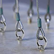 A4 316 Stainless Steel Long Shank Eye Bolts