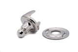 Lift the dot 2 prong stud fastener clinch and plate (Cloth to cloth)