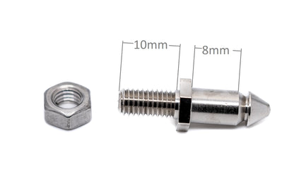 Lift the Dot Fastener Set – Socket, Washer & Double Height M5 x 10mm Threaded Stud