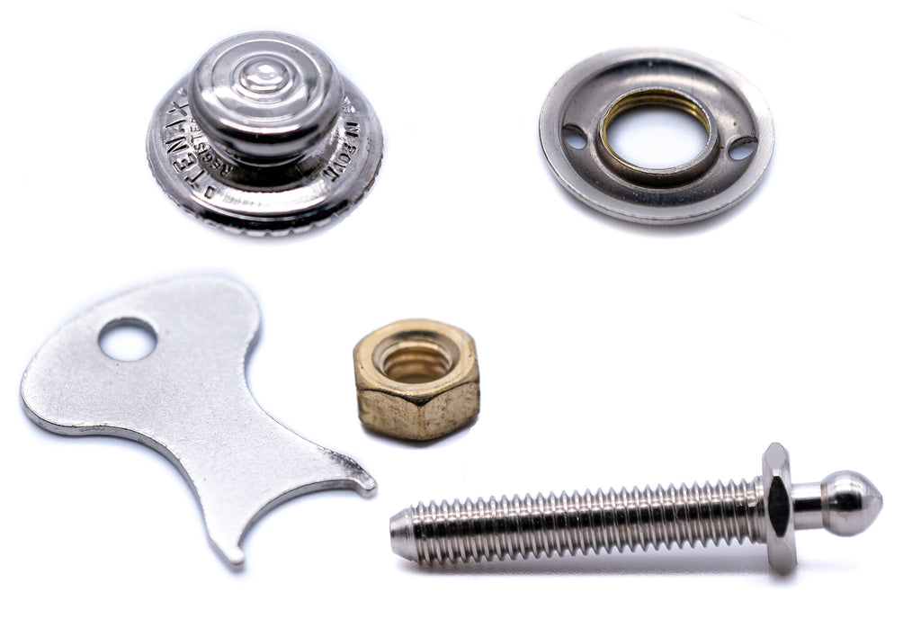 Threaded Button Snap Tenax fastener button and long threaded stud set