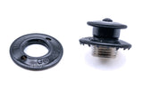 Loxx fastener upper part large cap black chrome plated