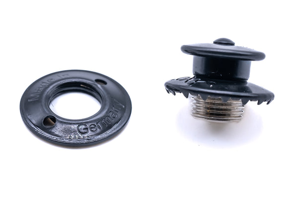 Loxx fastener upper part large cap black chrome plated