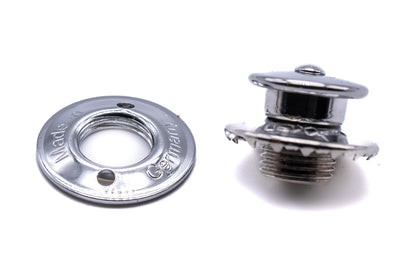 Loxx fastener upper part large cap brass chrome plated