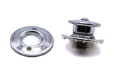 Loxx fastener upper part large cap brass chrome plated