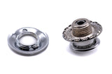 Loxx fastener upper part large cap brass chrome plated