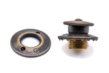 Loxx fastener upper part large cap brass vintage brass
