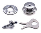 LOXX® Fastener Set – Chrome Top Button & Stainless Steel Screw Stud