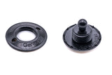 Loxx fastener lower part for fabric black chrome